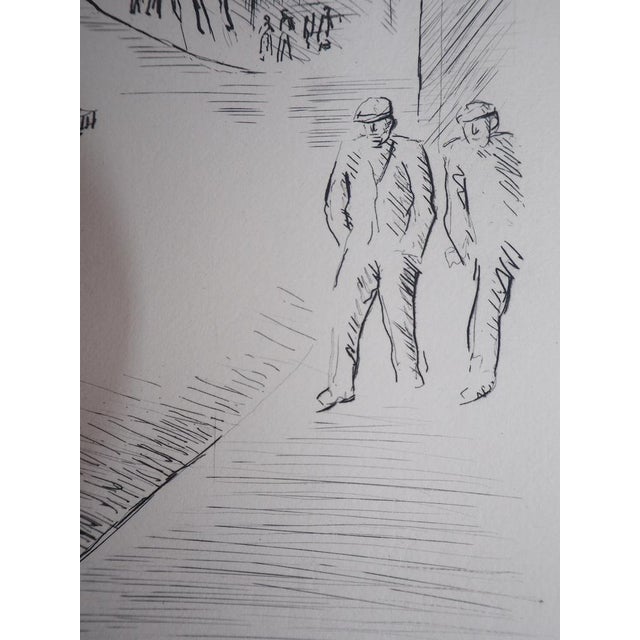 Maurice Asselin, Belleville à vol d’âme, 1937, Etching For Sale - Image 4 of 5