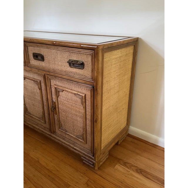1970s Vintage Drexel Captiva Sideboard Server For Sale - Image 5 of 12