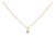 14K Yellow Gold 3/8 Cttw 3 Prong Martini Set Round Diamond Solitaire Pendant Necklace (G-H Color, SI2-I1 Clarity) - 18" Inches For Sale