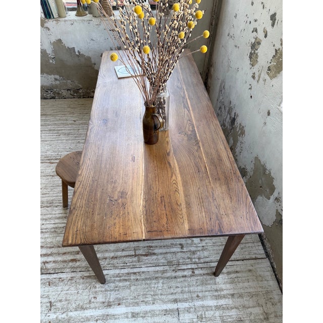 Oak Farmhouse Table with Spindle Legs, 1950 For Sale - Image 15 of 18