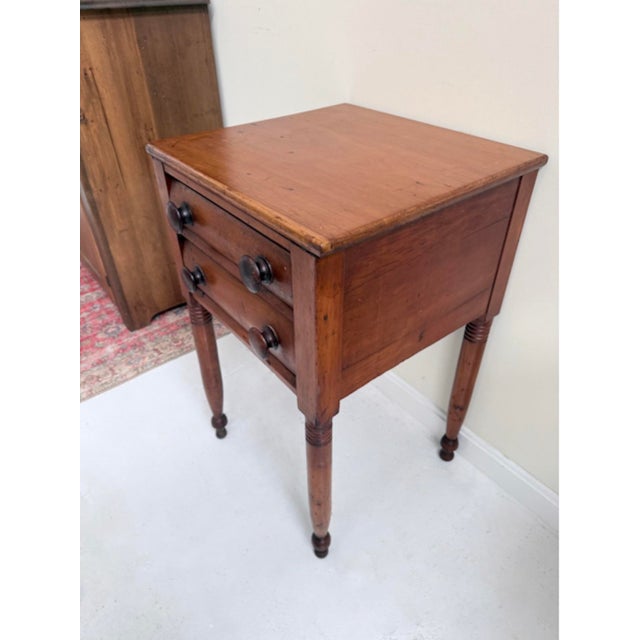 Mid 19th Century Federal Style Pine Stand For Sale - Image 4 of 10