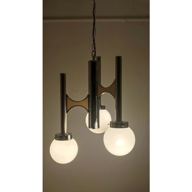 Beige Ceiling Lamp from Sciolari, Italy, 1970s For Sale - Image 8 of 13