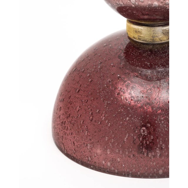 Purple Single Murano Glass Pulegoso Lamp For Sale - Image 8 of 10