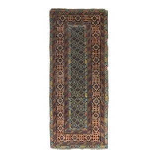 Antique Kuba Rug 3'7'' x 8'3'' For Sale