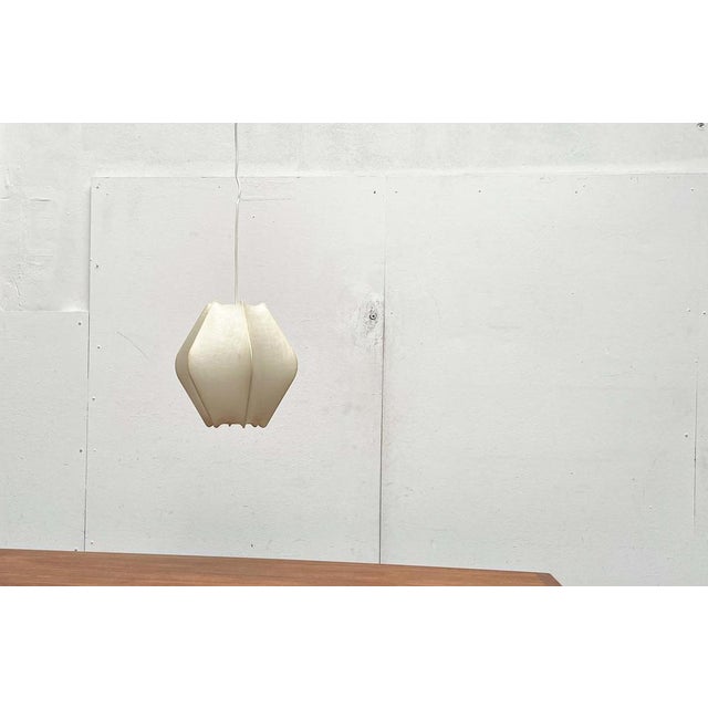 Mid-Century Modern German Cocoon Pendant Lamp by Friedel Wauer for Goldkant Leuchten, 1960s For Sale - Image 13 of 18