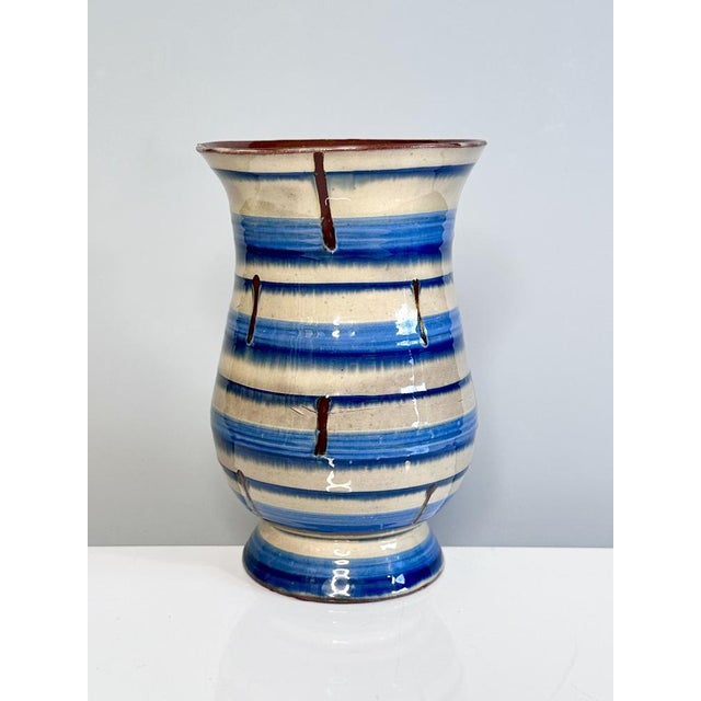 Art Deco Hand-Thrown Ceramic Vase, Germany, 1920s For Sale - Image 11 of 11