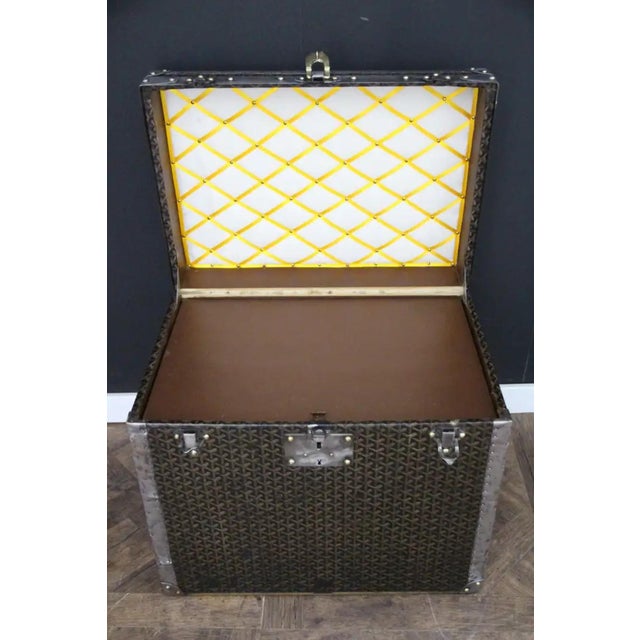 Hat Steamer Trunk from Goyard, 1930s For Sale - Image 12 of 18