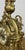 Vintage Style Brass Ornate Mantel Clock For Sale - Image 11 of 17