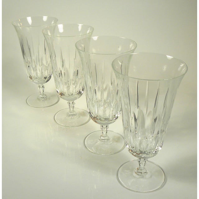 Vintage Mikasa Interlude Full Lead Crystal Wine Ice Tea Glasses Set