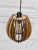 1990s Wood Panel Pendant Lights- Set of 3 For Sale - Image 5 of 11