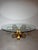 Vintage Gilt Iron Coffee Table with Glass Top For Sale - Image 3 of 7