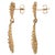 These stunning beaded earrings dangle majestically from the wearer in the most glorious way. The lovely yellow-gold...