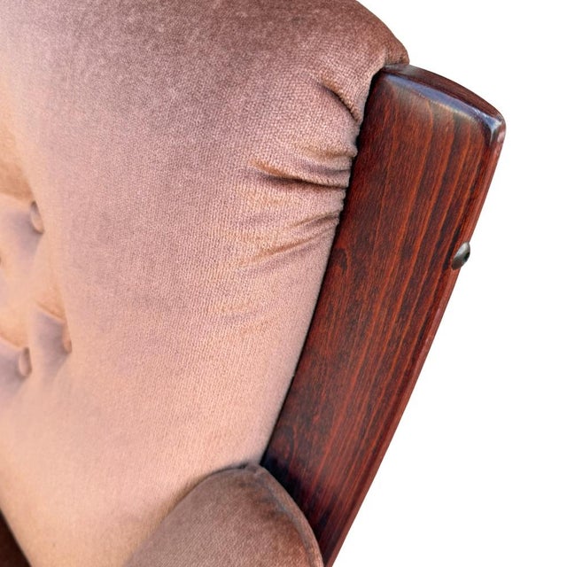 Mid 20th Century Mid 20th Century Danish Bent Rosewood Armchair For Sale - Image 5 of 7