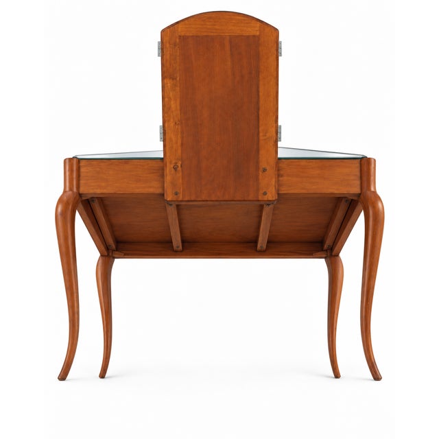 Vintage Art Deco Venetian dressing table 1950s, Triptych mirror Excellent overall condition Dimensions: Height 115 cm,...
