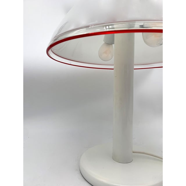 1970s Single Murano Table Lamp from Leucos, 1970s For Sale - Image 5 of 5