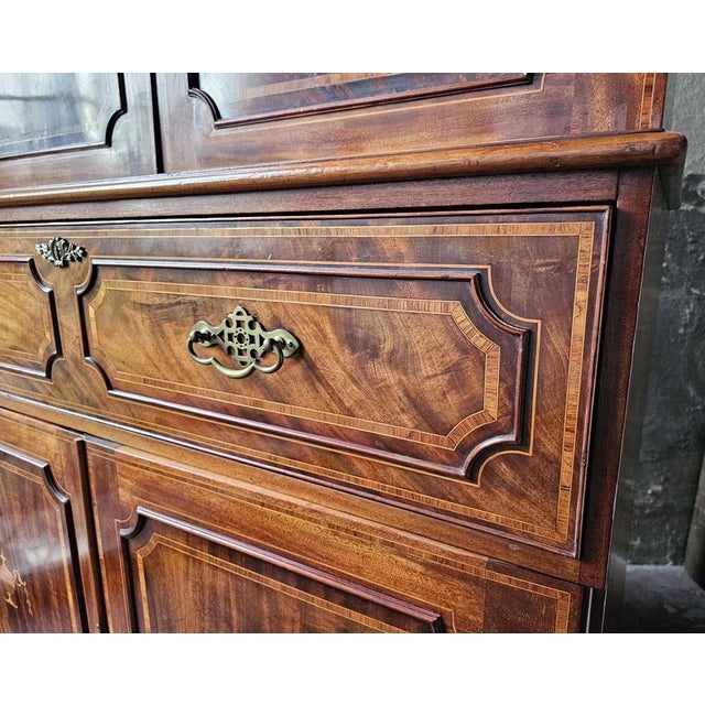 Brown 20th Century Bookcase in Mahogany For Sale - Image 8 of 10