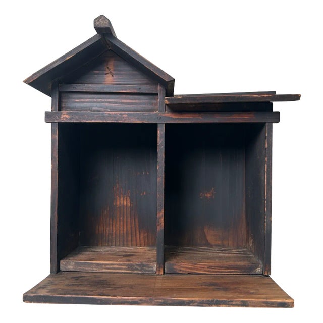 Antique Japanese Kamidana Antique Shinto Wooden Shrine, 1890s For Sale