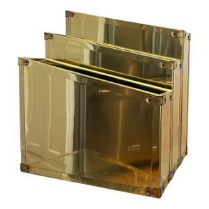Mid Century Sarreid Style Magazine Rack