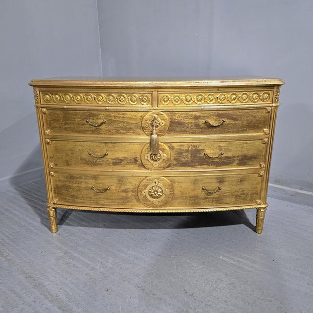 French Gilded Chest of Drawers, 1880 For Sale - Image 16 of 17