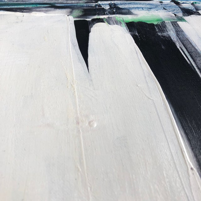 Abstract Contemporary Original Abstract Painting “Glacier “ by Cassandra Auker For Sale - Image 3 of 6