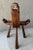 Mid 20th-Century European Arts & Crafts-Inspired Three-Legged Hardwood Birthing Chair For Sale - Image 4 of 15