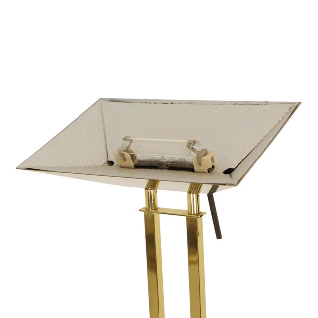 Gilt Floor Lamp from Deknudt, 1970s For Sale - Image 9 of 17