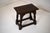 Late 19th-Century/Early 20th-Century English Joined Stool-made of solid oak with pegged construction, shaped skirt and...