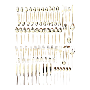 Vintage Mid Century Modern Early Oneida Community Flatware Set- 83 Pieces