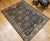 Vintage Persian Malayer Area Rug, Hand-Knotted Wool, Geometric Pattern, 5x7, Navy & Ivory For Sale - Image 9 of 18