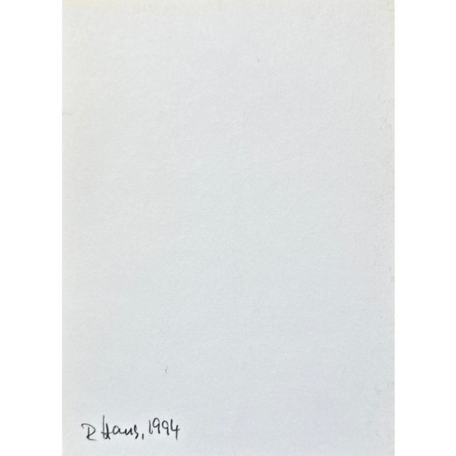 Rolf Hans, Pair of Monochrome Color-Field Collages, 1994, Paper For Sale - Image 6 of 7