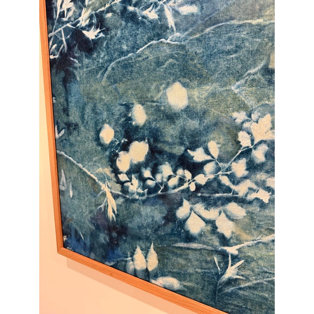 Kristen Abbott Cyanotype Original Art - Framed in Oak For Sale In Denver - Image 6 of 6