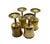 Vintage Mid Century Modern Solid Brass Goblets – Set of 4 For Sale In Birmingham - Image 6 of 12