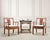 A handsome pair of Chinese armchairs executed in a Ming Dynasty-style Southern Official's Hat form constructed from...