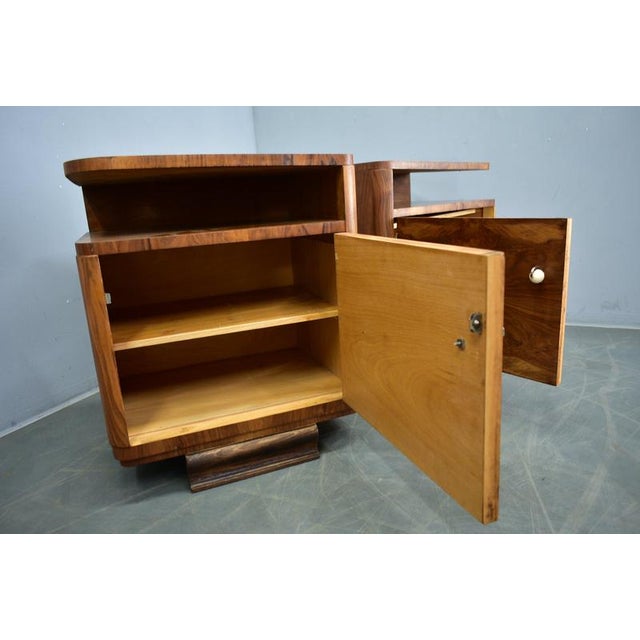 Art Deco Bedside Tables, Czechoslovakia, 1939, Set of 2 For Sale - Image 9 of 18