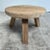 2020s Elm Wood Round Tri Leg Side Table For Sale - Image 5 of 11