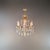 1940s Crystal Chandelier Purple and Bohemian Czech Crystals Floral European Design For Sale - Image 4 of 12