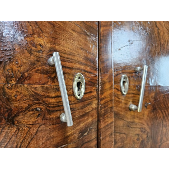 Art Deco Three-Door Walnut Burl Sideboard, 1940 For Sale - Image 14 of 18