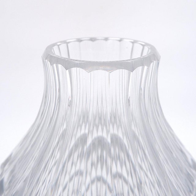 Clear Crystal Vase from Val Saint Lambert, 1960 For Sale - Image 5 of 13