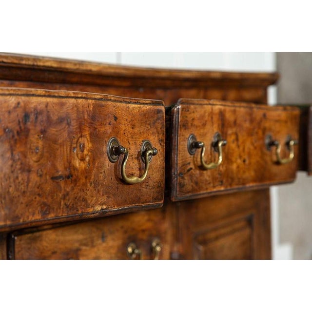 18thc English Vernacular Elm Dresser, 1760s For Sale - Image 3 of 18