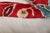 Early 20th Century Pair of Red Ikats Pillows rug no. i141 For Sale - Image 5 of 6