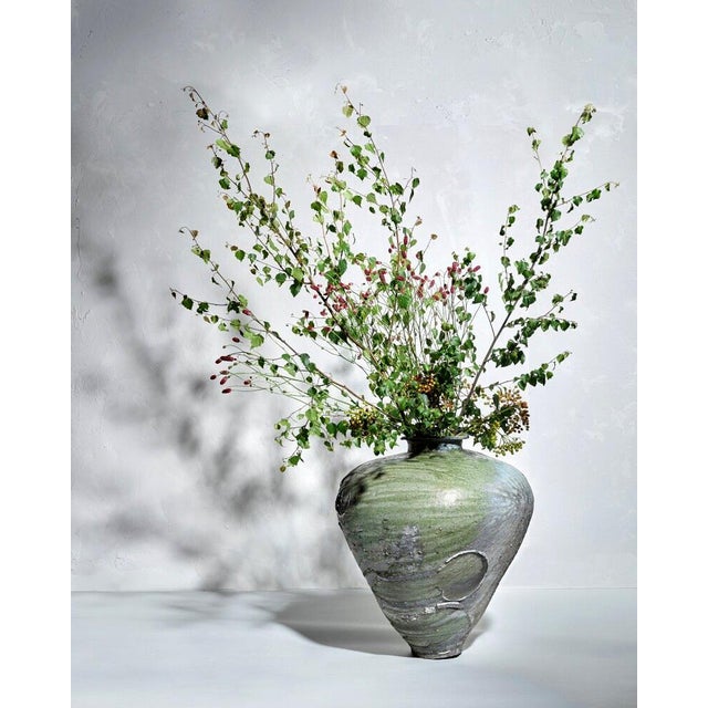 Ceramic Massive Ceramic Jar Tsubo by Japanese Potter Yui Tsujimura For Sale - Image 7 of 18
