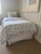 Ballard Designs Set of 2 Ballard Designs Emma Scalloped Bed Skirts in White/Cornflower Trim For Sale - Image 4 of 8
