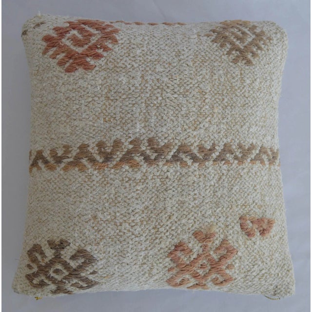 1970s Hand-Woven Kilim Throw Pillow Cover For Sale - Image 5 of 5