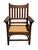 Early 20th Century Antique Arts & Crafts / Mission Oak Armchair For Sale - Image 5 of 9