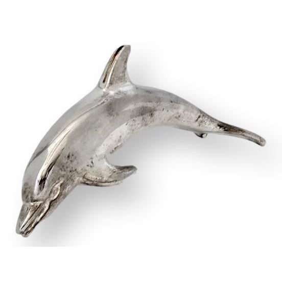 Mid 20th Century English Silverplate Dolphin Place Card Holders, Set of Six For Sale - Image 5 of 5