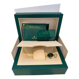 Rolex Watch Box, New Creme Empty Acs. Oyster L Perpetual Sky Dweller Brand New For Sale