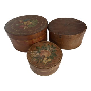 19th Century Original Painted Therom Style Pantry Boxes For Sale