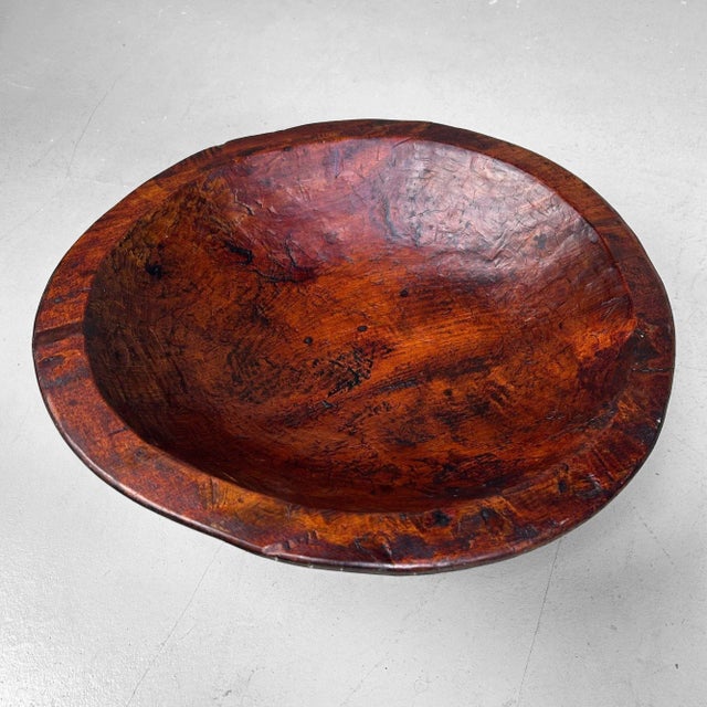 ​Antique Japanese Wooden Bowl, 1890s For Sale - Image 9 of 17