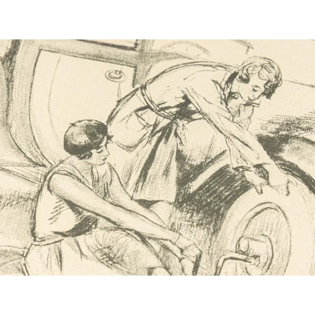 The Automobile and the Woman, Heliogravure on Paper, Framed For Sale - Image 6 of 9