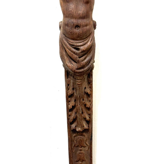 19th Century European Hercules Herm Architectural Carving For Sale - Image 12 of 18